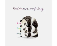 Birthday Card, Pandas, 15x15 cm